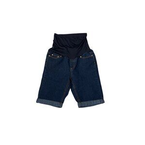 Times Two Maternity Denim Bermuda Shorts Size S